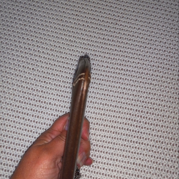 Dark Brown Leather Coach Wristlet - Picture 5 of 5